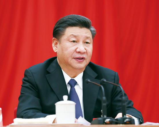 中國共產(chǎn)黨第十九屆中央委員會第三次全體會議，于2018年2月26日至28日在北京舉行。中央委員會總書記習(xí)近平作重要講話。 新華社記者 鞠鵬/攝